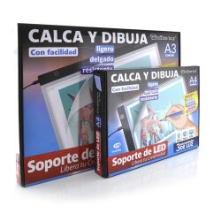 SOPORTE LED A3, CALCA Y DIBUJA